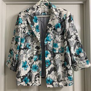 Alfred Dunner Women's Multi-Color Open Jacket, Size 12